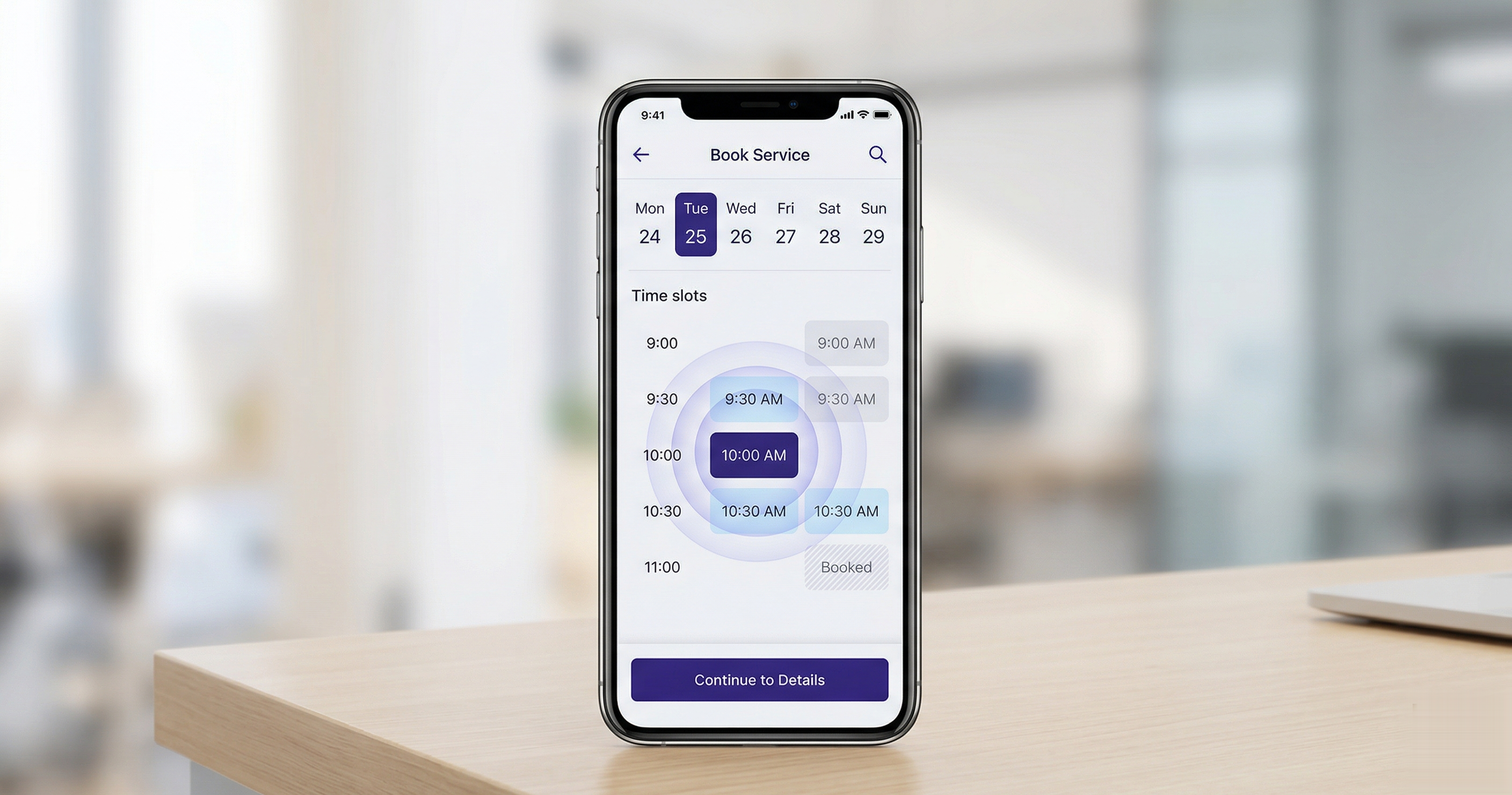 Online booking calendar system for service businesses